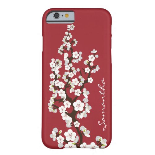 Cherry Blossoms iPhone 6 Case red