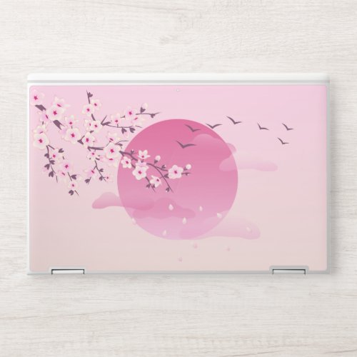 Cherry Blossoms Japanese Landscape HP Laptop Skin