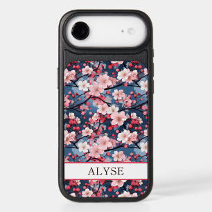 Cherry Blossoms Japanese Sakura Monogrammed iPhone 17 Air Case