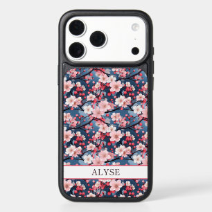 Cherry Blossoms Japanese Sakura Monogrammed iPhone 17 Pro Max Case