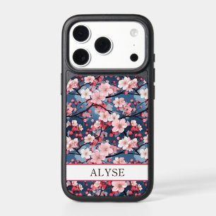 Cherry Blossoms Japanese Sakura Monogrammed iPhone 17 Pro Case