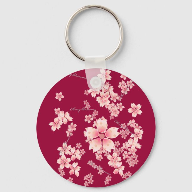 Cherry-blossoms Keychain (Front)
