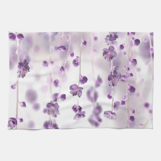 Cherry blossoms kitchen towel (Horizontal)