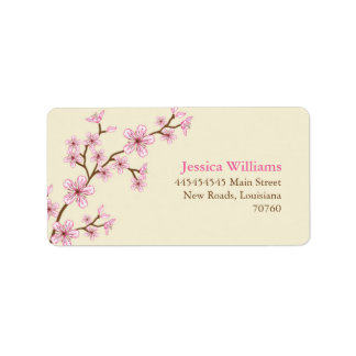 Cherry Blossoms Label