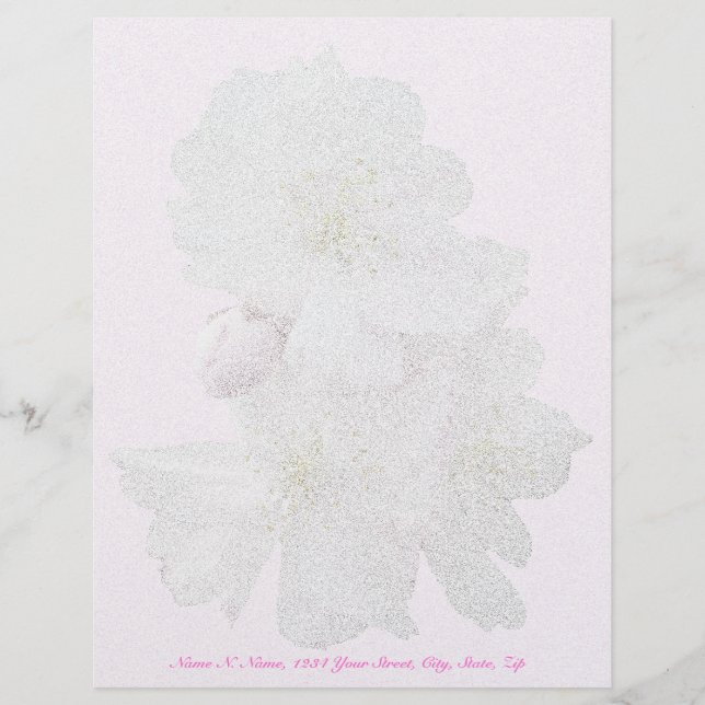 Cherry Blossoms Letterhead Stationery (Front)