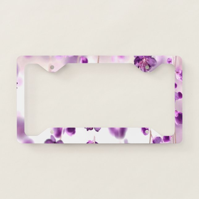 Cherry blossoms license plate frame (Front)
