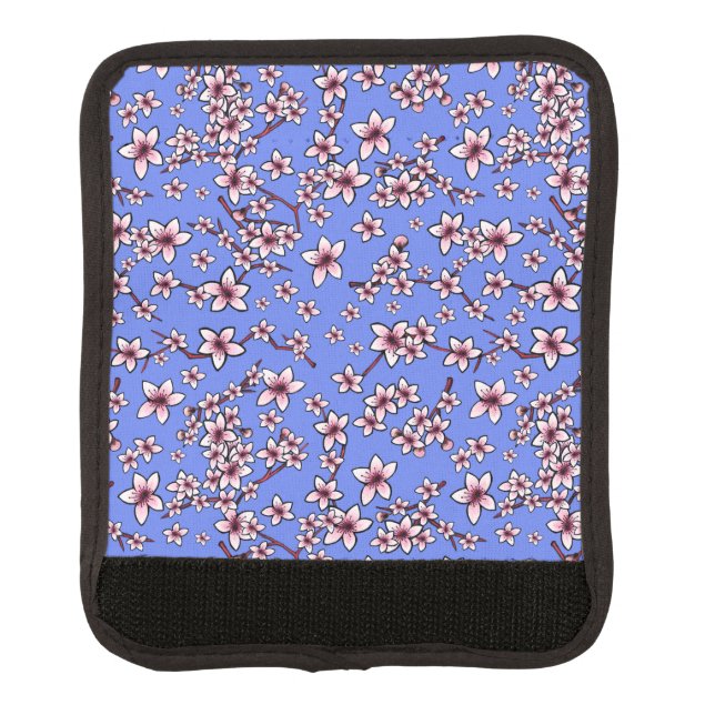 Cherry Blossoms Luggage Tag Handle Wrap (Front)