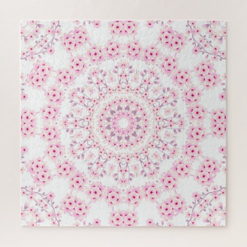 Cherry Blossoms Mandala Jigsaw Puzzle