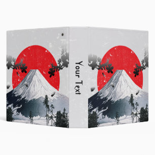 Cherry Blossoms Mount Fuji Japan 3 Ring Binder