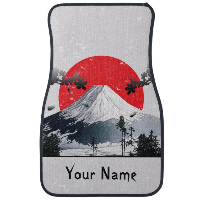 Cherry Blossoms Mount Fuji Japan Car Floor Mat (Front)