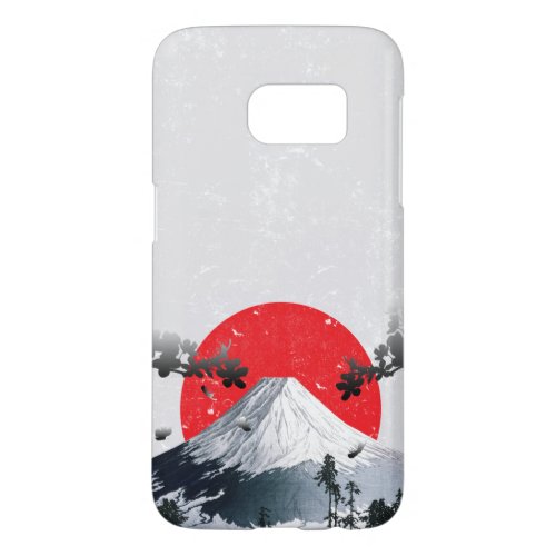 Cherry Blossoms Mount Fuji Japan Samsung Galaxy S7 Case