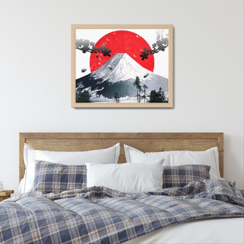 Cherry Blossoms Mount Fuji Japan Framed Art