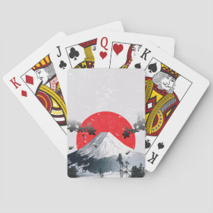 Cherry Blossoms Mount Fuji Japan Poker Cards