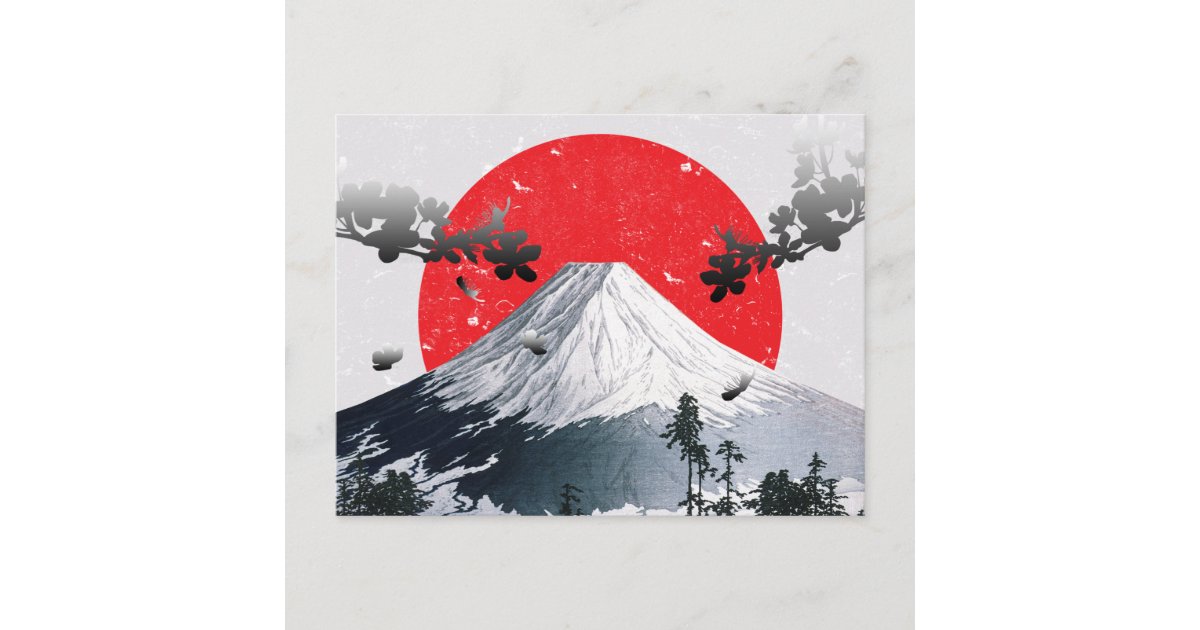 Cherry Blossoms Mount Fuji Japan Postcard | Zazzle