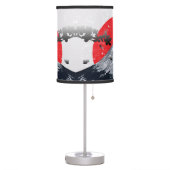 Cherry Blossoms Mount Fuji Japan Table Lamp (Left)