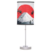 Cherry Blossoms Mount Fuji Japan Table Lamp (Front)