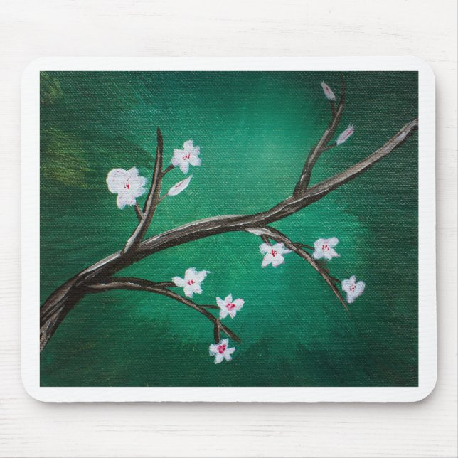 Cherry Blossoms Mouse Pad (Front)