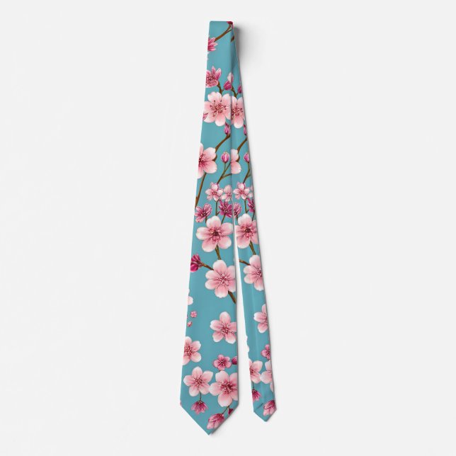 Cherry Blossoms Neck Tie (Front)