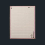 Cherry Blossoms Notepad<br><div class="desc">Designed printed on every page? These little notepads are perfect for my original stationery designed on 8.5x11 worksheets. :) I'll still resize to 5.5x8.5 for zazzle stationery as well.</div>