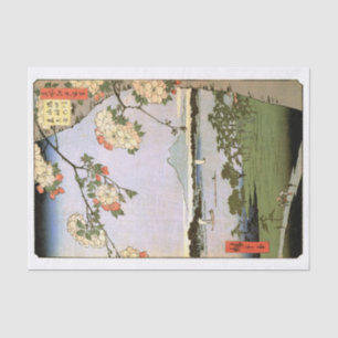 Cherry Blossoms of Edo, Hiroshige Tissue Paper