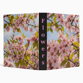 Cherry blossoms on a sunny day 3 ring binder
