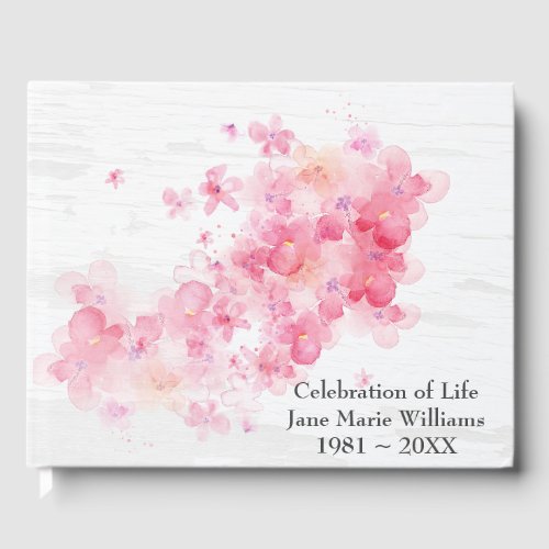 Cherry Blossoms On Faded Paint Texture