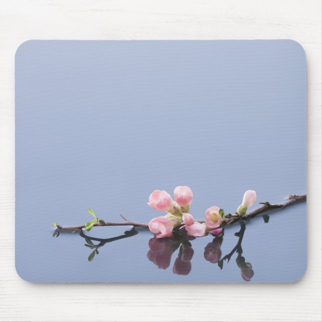 Cherry blossoms on water mouse pad (Front)