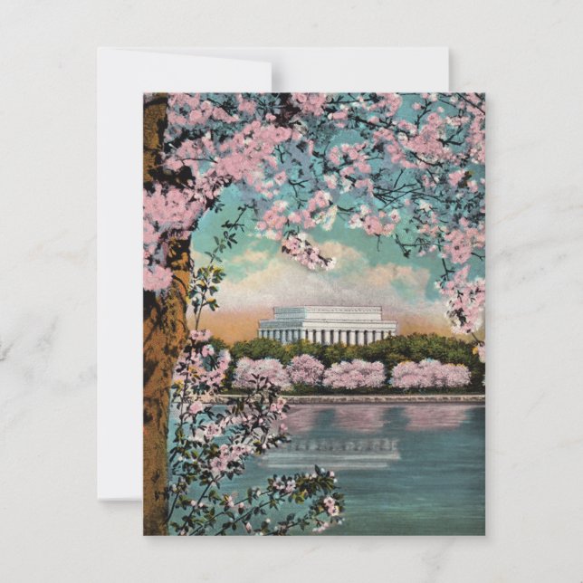 Cherry Blossoms Party Invitation (Front)