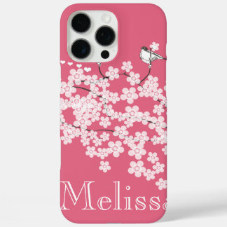 Cherry Blossoms Personalized iPhone 16 Pro Max Case