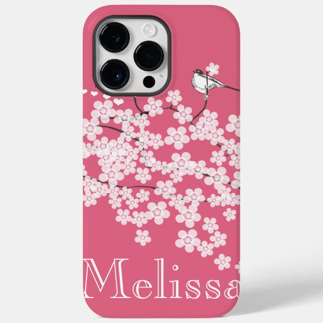 Cherry Blossoms Personalized iPhone 6 case (Back)
