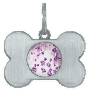 Cherry blossoms pet ID tag