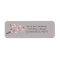 Cherry Blossoms pink/grey address label