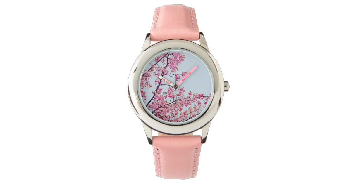 Cherry Blossoms Pink Watch Zazzle