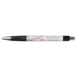 Cherry Blossoms Pink White Business  Pen