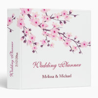 Cherry Blossoms Pink White Custom Wedding