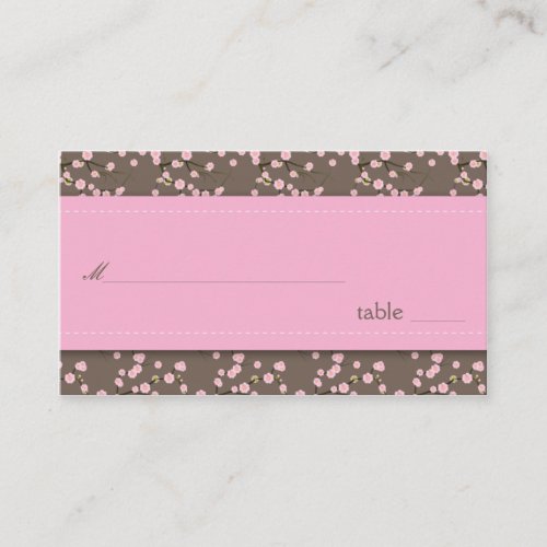 Cherry Blossoms Placecards Business Cards