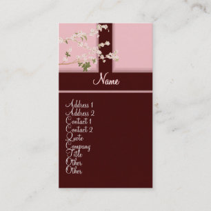 Cherry Blossoms Profile Card