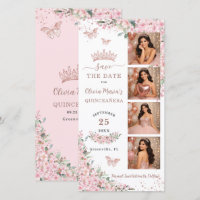 Cherry Blossoms Rose Gold Photo Booth Quinceanera