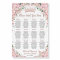 Cherry Blossoms Rose Gold Quinceanera Seating