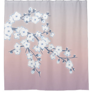 Japanese Cherry Blossom Shower Curtains