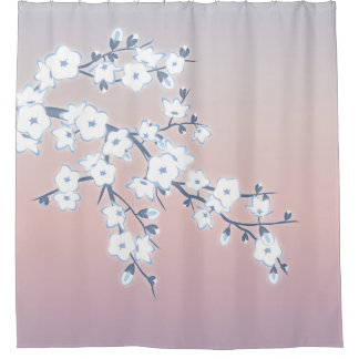 Shower Curtains cherry blossom shower curtains : Japanese Cherry Blossom Shower Curtains | Zazzle