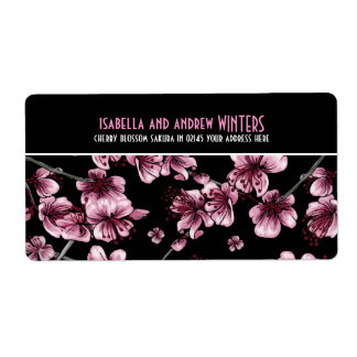 Cherry Blossoms Sakura Label