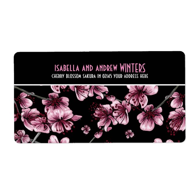 Cherry Blossoms Sakura Label (Front)