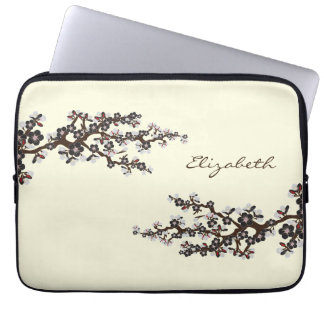 Cherry Blossoms Sakura Laptop Sleeve (black)