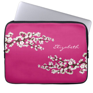Cherry Blossoms Sakura Laptop Sleeve (fuschia)