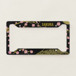 Cherry Blossoms SAKURA License Plate Frame