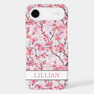 Cherry Blossoms Sakura Monogrammed iPhone 17 Air Case