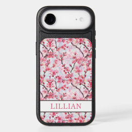 Cherry Blossoms Sakura Monogrammed iPhone 17 Air Case