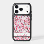 Cherry Blossoms Sakura Monogrammed iPhone 17 Pro Case<br><div class="desc">Make a statement with this iphone 17 Otterbox phone case that is so elegant and pretty! It's modern yet traditional Japanese floral design with a delicate watercolor multi-hued pink cherry blossom branch pattern and your name in a CAP font in a matching pink. It will go with everything and look...</div>