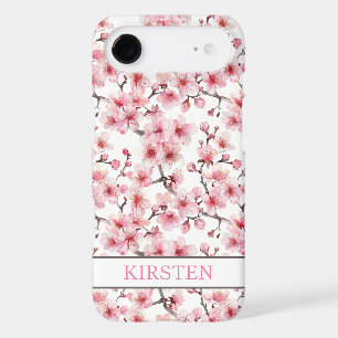 Cherry Blossoms Sakura Pattern Monogrammed iPhone 17 Air Case